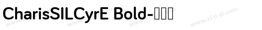 CharisSILCyrE Bold字体转换